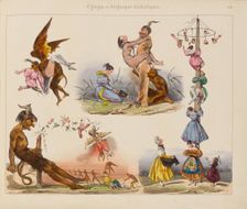 Illustration from the Series Charges et Décharges diaboliques, 1830