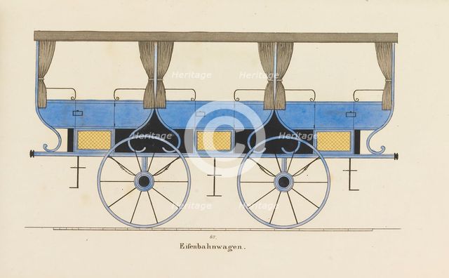 Illustration from the "Town carriages, traveling and sporting vehicles from German, French and Engli Creator: Dinkel, Josef (active 1828-1845).