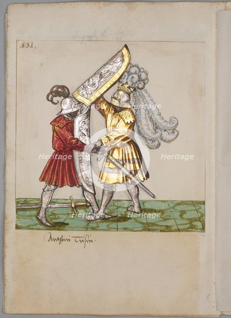 Illustration from The Tournament Book of Emperor Maximilian I, 1512-1515. Artist: South German master (16th century)