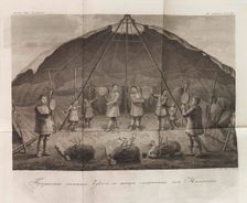 Illustration from "The Travels of Captain Billings across Chukotka..." by Gavriil Sarychev, 1811. Creator: Chesky (Cheskoy), Kozma Vasilievich (1776-1813)