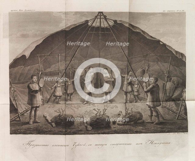 Illustration from "The Travels of Captain Billings across Chukotka..." by Gavriil Sarychev, 1811. Creator: Chesky (Cheskoy), Kozma Vasilievich (1776-1813).
