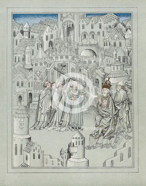 Illustration from the travels of the legendary English knight Sir John Mandeville, c1372. Artist: Unknown