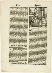Illustration from Von dem nutz der ding, plate seventeen from Woodcuts..., 1518, assembled...1937. Creators: Unknown, Max Geisberg