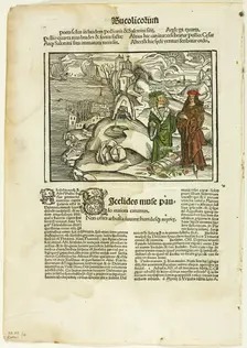 Illustration from Virgilius Opera, plate fourteen from Woodcuts..., 1502, assembled... 1937. Creators: Unknown, Max Geisberg
