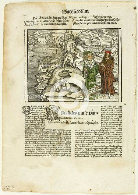 Illustration from Virgilius Opera, plate fourteen from Woodcuts..., 1502, assembled... 1937. Creators: Unknown, Max Geisberg.