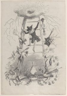 Illustration in Jérôme Paturot, by Louis Reybaud, Paris, 1846, ca. 1846. Creator: Jean Ignace Isidore Gerard