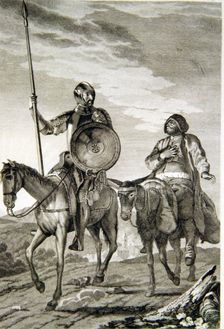 Illustration in the work Don Quixote of La Mancha revised edition by the Royal Spanish Academy…
