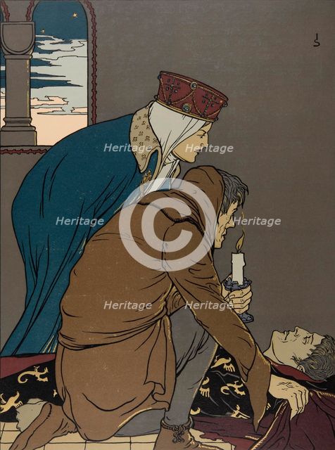 Illustration The Nibelungs, 1898-1901.