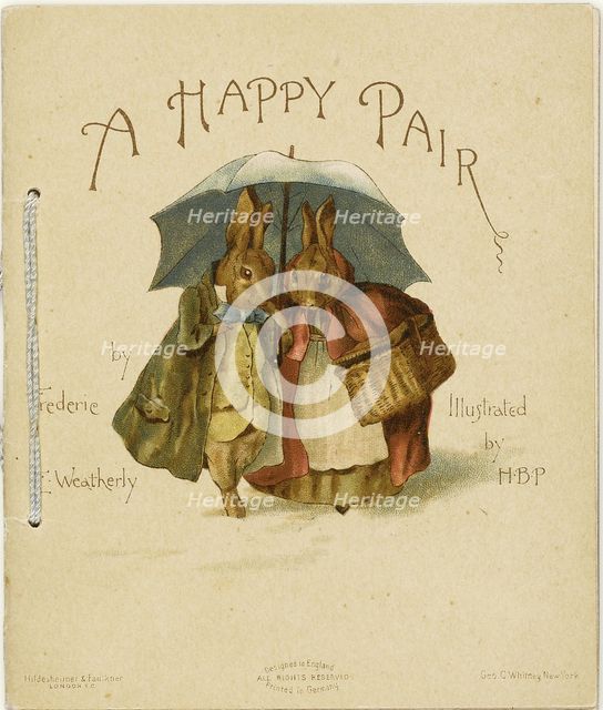 Illustration to A Happy Pair by Frederick Weatherly, 1890. Artist: Potter, Helen Beatrix (1866-1943)