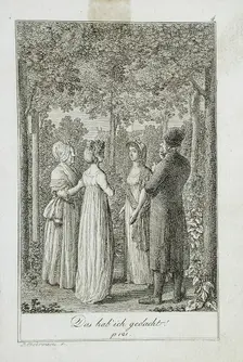 Illustration to Becker's Pocketbook für 1799. Creator: Daniel Nikolaus Chodowiecki