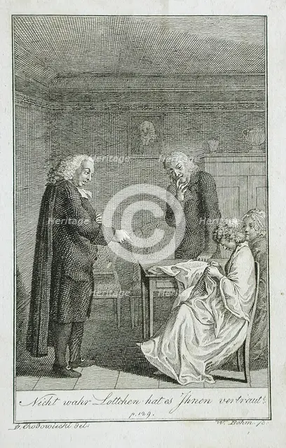 Illustration to Becker's Pocketbook für 1799. Creator: Daniel Nikolaus Chodowiecki.
