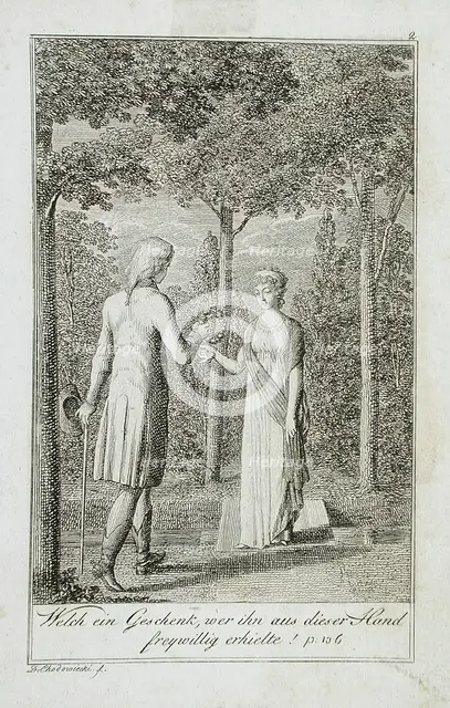 Illustration to Becker's Pocketbook für 1799. Creator: Daniel Nikolaus Chodowiecki.