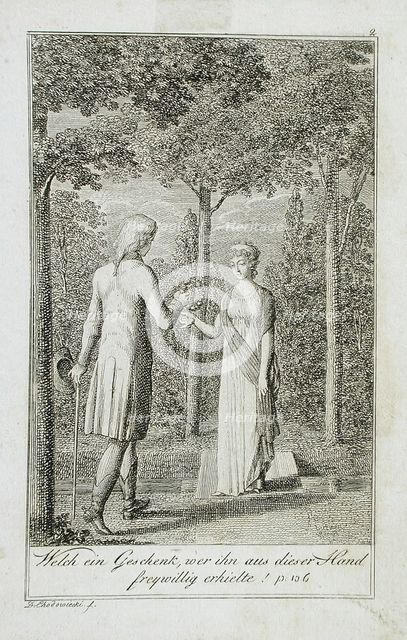 Illustration to Becker's Pocketbook für 1799. Creator: Daniel Nikolaus Chodowiecki.