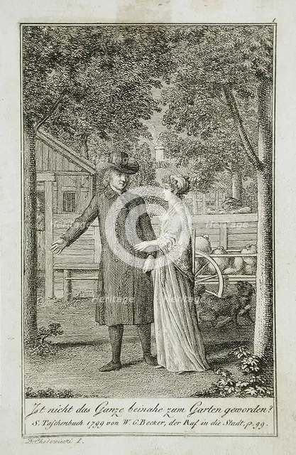 Illustration to Becker's Pocketbook für 1799. Creator: Daniel Nikolaus Chodowiecki.