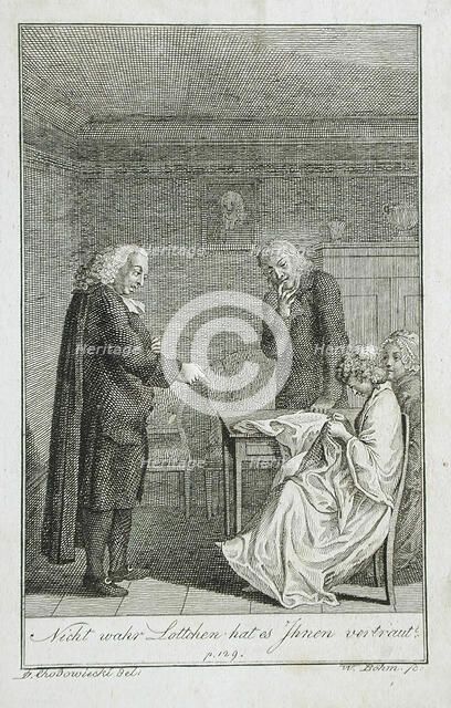 Illustration to Becker's Pocketbook für 1799. Creator: Daniel Nikolaus Chodowiecki.