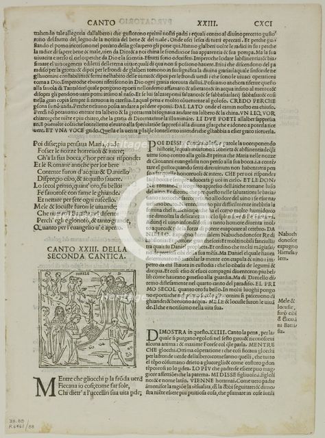 Illustration to Comedia di Danthe Alighieri, Purgatory, Canto XXIII, plate 88 from...1937. Creators: Unknown, Max Geisberg, Dante Alighieri.