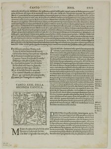 Illustration to Comedia di Danthe Alighieri, Purgatory, Canto XXIII, plate 88 from...1937. Creators: Unknown, Max Geisberg, Dante Alighieri