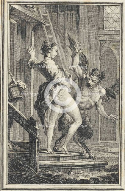 Illustration to Contes et Nouvelles by Jean de La Fontaine, 1762.