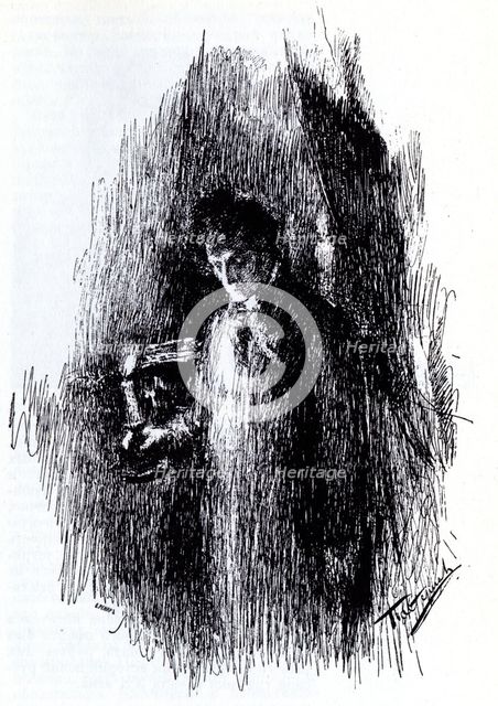 Illustration to drama The Masquerade by M. Lermontov, 1891. Artist: Pasternak, Leonid Osipovich (1862-1945)