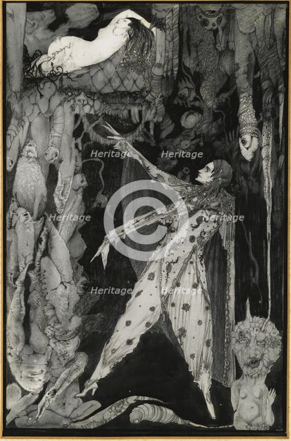 Illustration to Goethe's Faust, 1924-1925. Artist: Clarke, Harry (1889-1931)