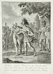 Illustration to Klein's Life of Great Germans 1782. Creator: Daniel Nikolaus Chodowiecki