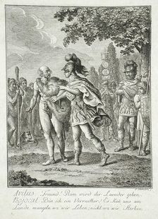 Illustration to Klein's Life of Great Germans 1782. Creator: Daniel Nikolaus Chodowiecki