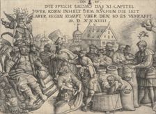 Illustration to Proverbs 11: 26, 1534. Creator: Daniel Hopfer