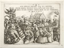 Illustration to proverbs XI (The Hoarders of Grain). Creator: Daniel I Hopfer (German, c. 1470-1536)