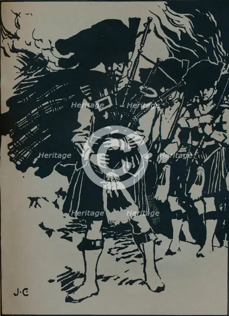 'Illustration to Riccardo Stephens's Ballad, Hell's Piper', c1912. Artist: James Cadenhead.