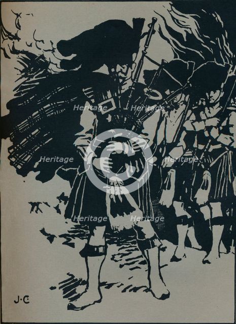 'Illustration to Riccardo Stephens's Ballad, Hell's Piper', c1912. Artist: James Cadenhead.