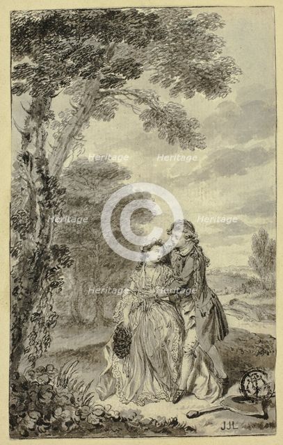 Illustration to Roderick Random, by Tobias Smollett, c. 1760. Creator: Francis Hayman.