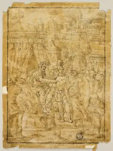Illustration to Scene from the Liberation of Jerusalem (Gerusalemme Liberata), 1585/90. Creator: Unknown