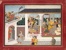 Illustration to the Tenth and Eleventh Book of Purana, c. 1830. Creator: Unknown