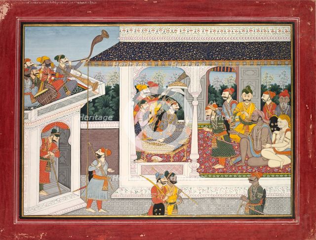 Illustration to the Tenth and Eleventh Book of Purana, c. 1830. Creator: Unknown.