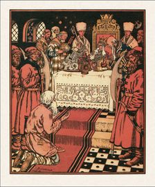 Illustration to the The Tale of the Fisherman and the Fish, 1933. Artist: Bilibin, Ivan Yakovlevich (1876-1942)