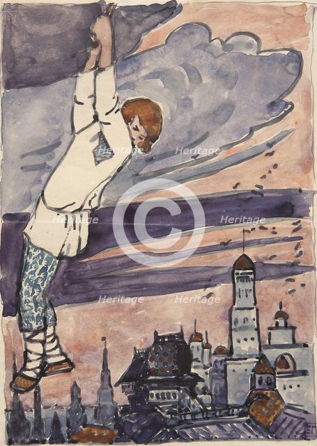 Illustration to the The Tale Synko-Philipko. Artist: Polenova, Elena Dmitryevna (1850-1898)
