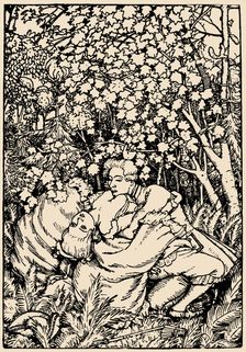 Illustration to "The Book of Marquise" by Franz Blei, 1916. Creator: Konstantin Somov