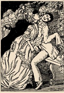 Illustration to "The Book of Marquise" by Franz Blei, 1916. Creator: Konstantin Somov