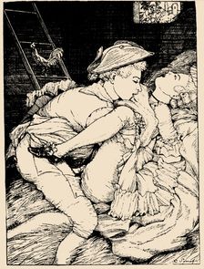 Illustration to "The Book of Marquise" by Franz Blei, 1916. Creator: Konstantin Somov