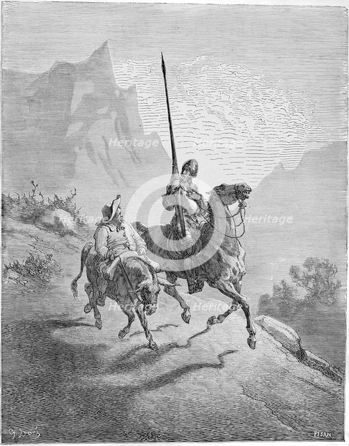 Illustration to the book "Don Quixote de la Mancha" by M. de Cervantes, 1863.  Creator: Doré, Gustave (1832-1883).