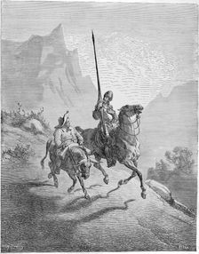 Illustration to the book "Don Quixote de la Mancha" by M. de Cervantes, 1863. Creator: Doré, Gustave (1832-1883)