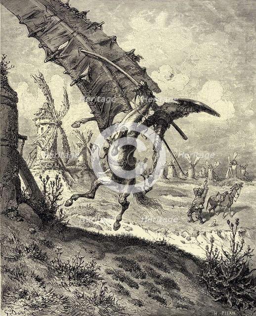 Illustration to the book Don Quixote de la Mancha by M. de Cervantes, 1863. Artist: Doré, Gustave (1832-1883)