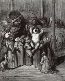 Illustration to the book "Gargantua and Pantagruel" by Rabelais, 1854. Creator: Doré, Gustave (1832-1883)