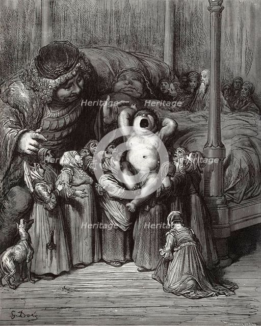 Illustration to the book "Gargantua and Pantagruel" by Rabelais, 1854. Creator: Doré, Gustave (1832-1883).