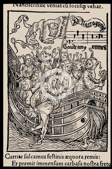 Illustration to the book "Ship of Fools" by Sebastian Brant, 1497. Creator: Anonymous.