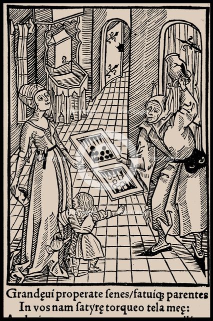 Illustration to the book "Ship of Fools" by Sebastian Brant, 1497. Creator: Anonymous.