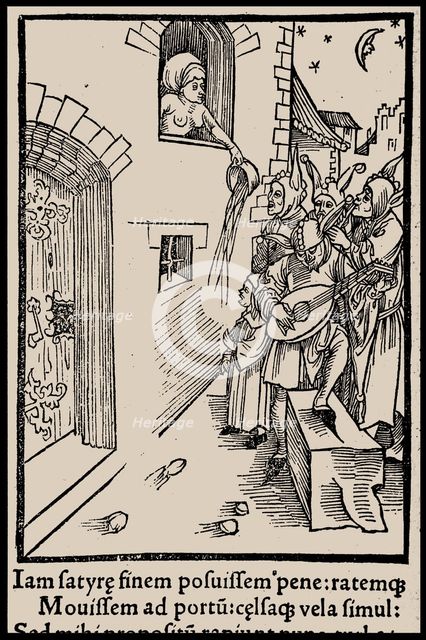 Illustration to the book "Ship of Fools" by Sebastian Brant, 1497. Creator: Anonymous.