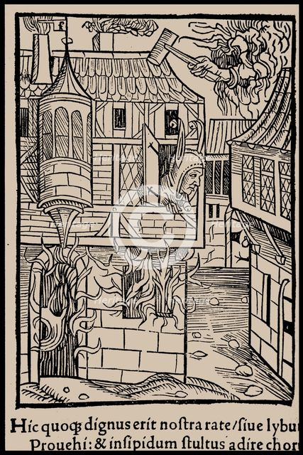 Illustration to the book "Ship of Fools" by Sebastian Brant, 1497. Creator: Anonymous.