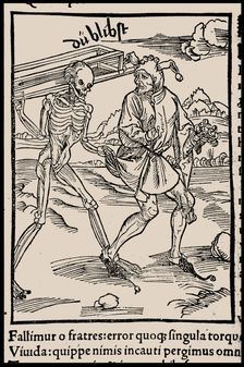Illustration to the book "Ship of Fools" by Sebastian Brant, 1497. Creator: Anonymous