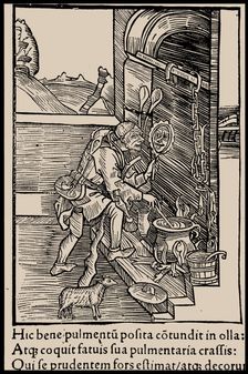 Illustration to the book "Ship of Fools" by Sebastian Brant, 1497. Creator: Anonymous